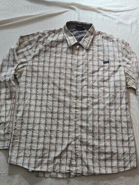 Volcom Men's XL Long Sleeve Plaid Button-Up Shirt